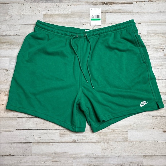 Nike Other - Nike Club Fleece Sweat Shorts Spring Green Swoosh Men's Size XL 6” Inseam